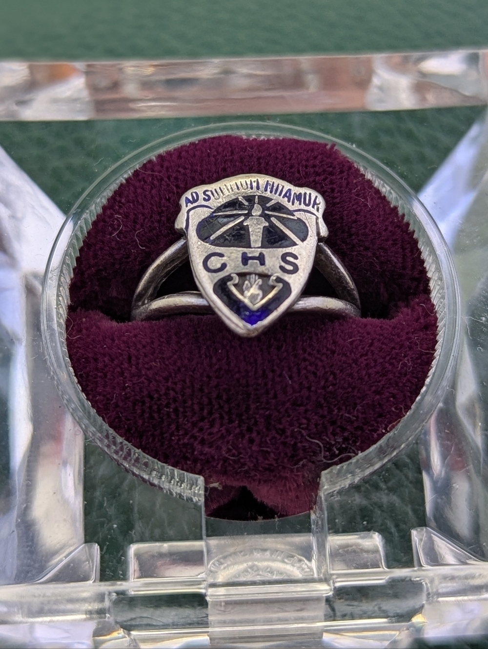 🎓 Vintage Sterling Silver "CHS" Class Ring ✨